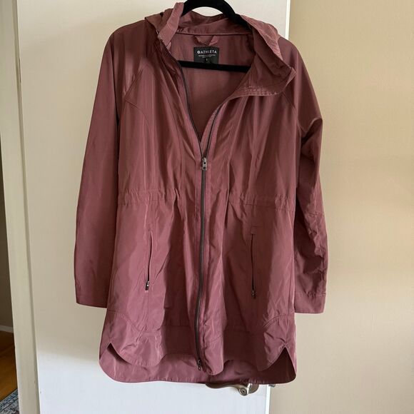 Athleta Drip Drop Jacket Hearth Rose Size Small LIKE NEW Water Repellent - Picture 2 of 12